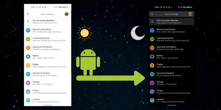 Cara Menjadwalkan Dark Mode di Android